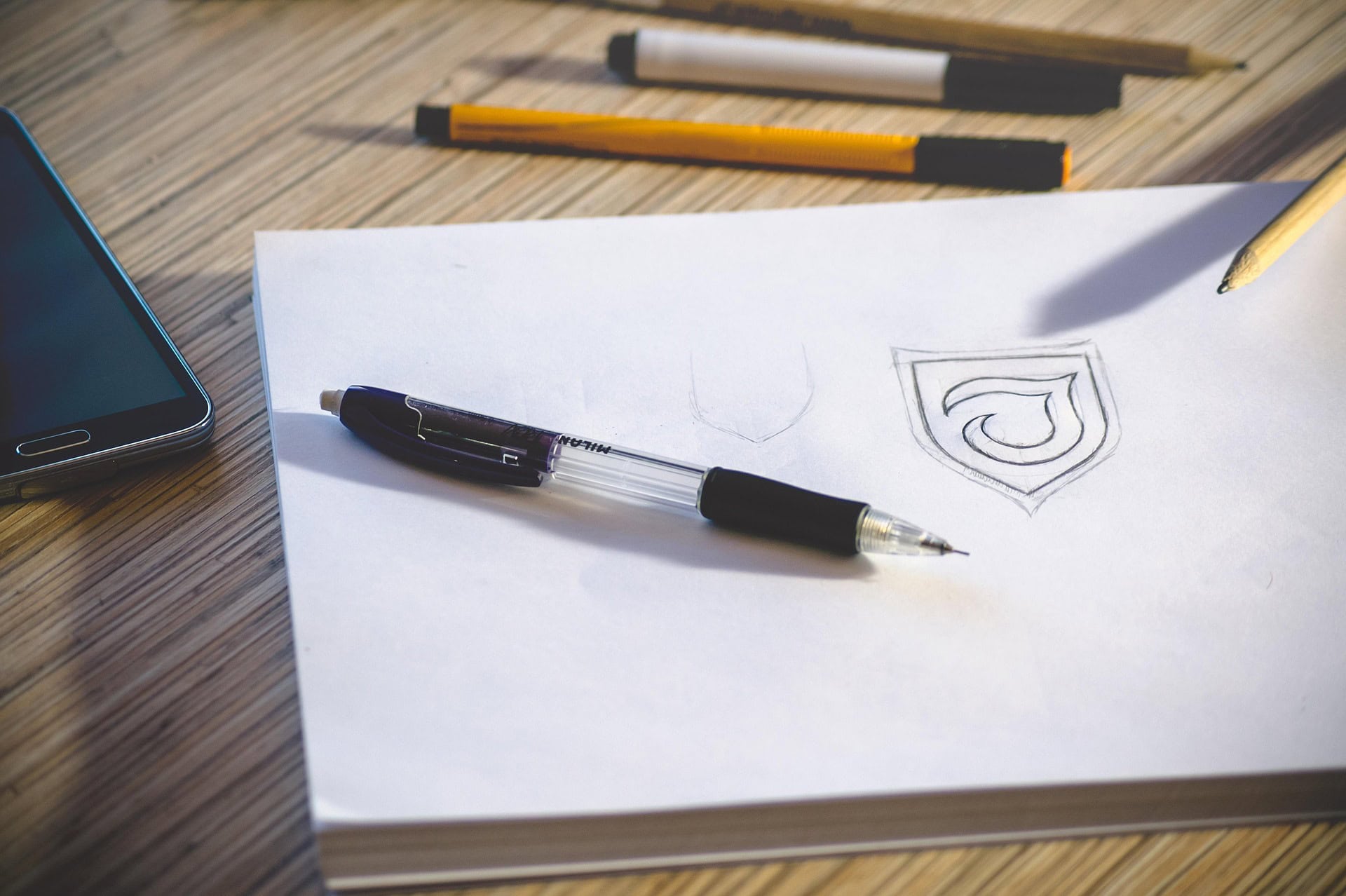 Logodesign, Skizze, Scribble