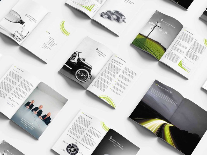 Printdesign - Gestaltung eines Geschäftsberichts